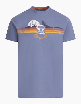 Trespass Mens Trespass Mens Cromer II Printed Casual T-Shirt - Blue - Size: 38