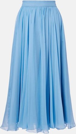 Dolce & Gabbana Gonna midi in chiffon di seta