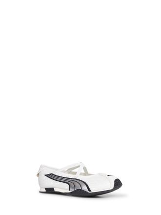 Puma Womens Ballet Flats H-Street White 76.fabric Ballerina Shoes