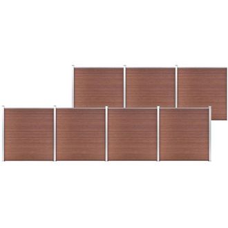 vidaXL Vidaxl - Recinzione da Giardino in wpc 1218x186 cm Marrone