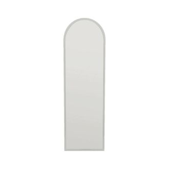 Dmora Dmora - Espejito Zaniah, Espejo, Objeto De Decoraci&oacute;n De Pared, Decoraci&oacute;n De Espejo, 50x2h160 Cm, Blanco, Con Embalaje Reforzado