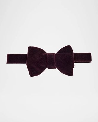 Ralph Lauren Men & apos;s Velvet Cotton Bow Tie