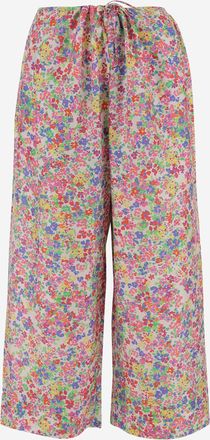P&eacute;ro Seidenhose mit Blumenmuster