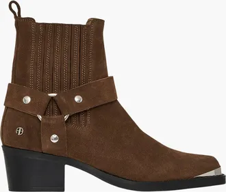 Anine Bing Mid Biker Boots in Tobacco at Nordstrom, Size 39