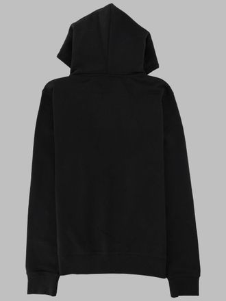 Burberry Full-Zip Cotton Hooded Sweatshirt - Black