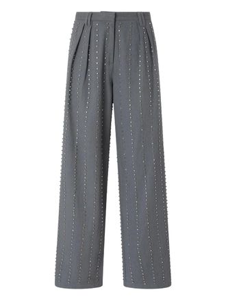 Pinko Verfraaide geplooide pantalon - Grijs