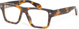 Off-white Unisex Black Square Eyeglass Frames OERJ075STYLE75 6000