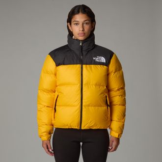 The North Face Womens Womens 1996 Retro Nuptse Jacket - Yellow Nylon - Size X-Small