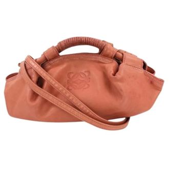 Loewe Pre-owned Nappa Aire Handbag - Dames - Pre-owned - Roze - Maat: ONE Size Leer