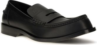 Loewe Mens Loafers Bobine Polished Calfskin Black Upper Calf Leather