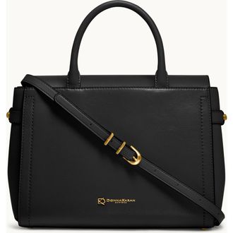DKNY Roslyn Satchel in Blk/gold at Nordstrom