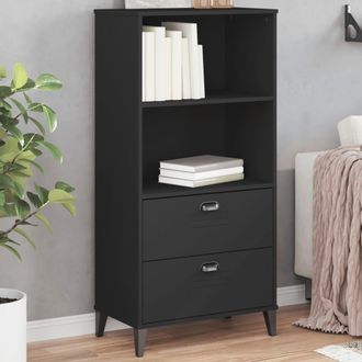 vidaXL Vidaxl - Librer&iacute;a Viken Madera De Ingenier&iacute;a Negro 60x35x123 Cm