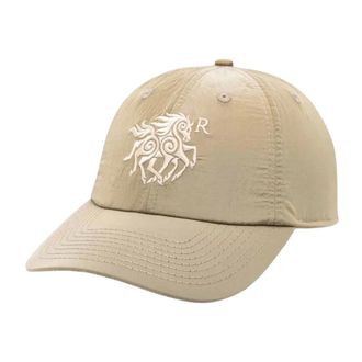 RANRA Caps, male, Beige, Size: ONE SIZE Embroidered-detail Cap