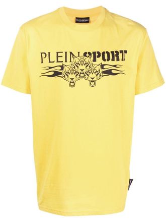 Plein Sport T-shirt con stampa - Giallo
