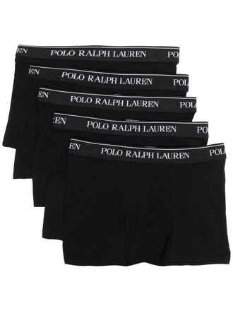 Polo Ralph Lauren Set di 5 boxer con logo - Nero