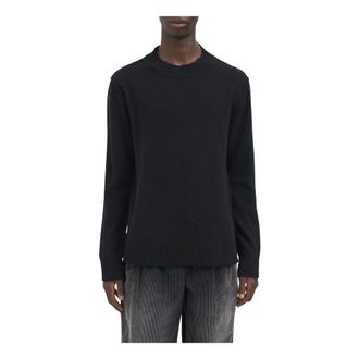 Andrea Ya'aqov Maglia Girocollo Regular Fit - Knitwear - Hombre - Negro - S