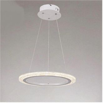 Trade Shop Trade Shop - Copy Of Plafoniera Led 24w Cerchio Effetto Cristallo Bianco Luce Fredda Calda Naturale 31715