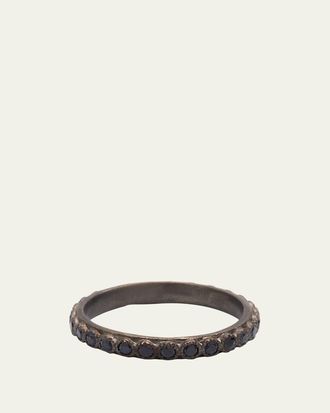 Armenta Old World Black Sapphire Stack Ring, Size 6.5