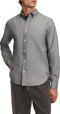 Rag & Bone Classic Fit Oxford Button-Down Shirt in Army at Nordstrom, Size X-Large