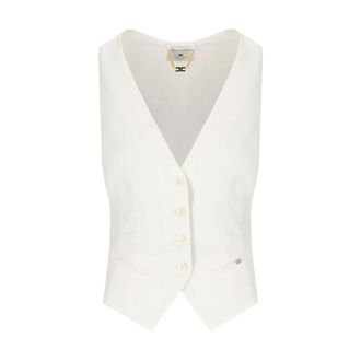 Elisabetta Franchi Mujer, Chaquetas, Beige, Talla: L