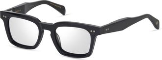 Dita Eyewear Monolix Translucent Green Square Frame Sunglasses with Metallic Accents