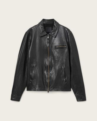 AllSaints Miller Leather Jacket