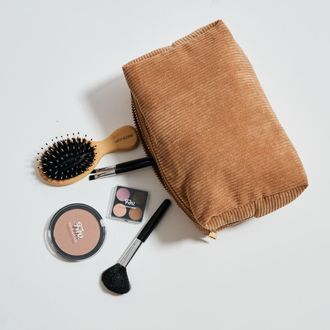 Urban Expression Cordially Yours - Corduroy Cosmetic & Travel Organizer Pouch in Natural at Nordstrom