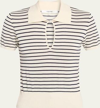 Frame Denim The Keyhole Polo