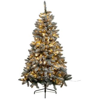 F&eacute;&eacute;ric Lights & Christmas Albero di natale artificiale luminoso floccato snow lord h.180cm - Feeric lights & christmas