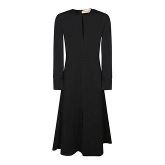 Blanca Vita Aderia Midi Jurk - Dames - Casual kleedjes - Zwart - M - Kleedjes