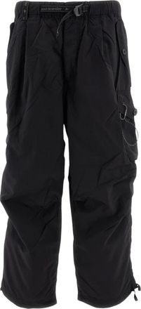 And Wander Oversized Cargobroek - Heren - Broeken - Zwart - Maat: S Zijde