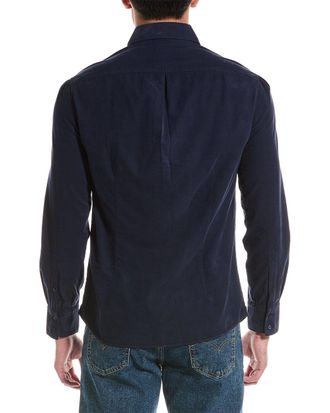 Brunello Cucinelli Cotton Button-Down Shirt - Blue