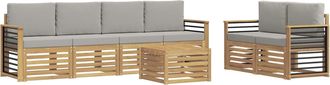 vidaXL Conjunto De Sof&aacute;s De Exterior 7 Uds. Vidaxl