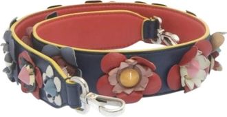 Fendi Pre-owned Accessories, female, Blue, Size: ONE SIZE Pre-owned Leather Belt