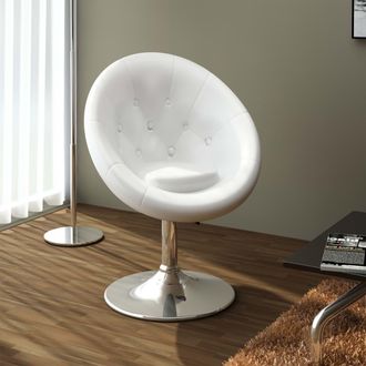 vidaXL Taburete De Bar Cuero Sint&eacute;tico Blanco Vidaxl