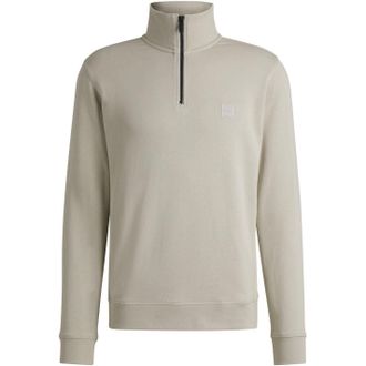 HUGO BOSS Heren Badstof Sweatshirt (Licht Beige)