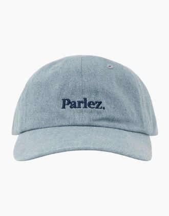 Parlez Clothing Mens Parlez Boyd 6 Panel Low Profile Mid Indigo Wash Cap - Blue - Size: ONE size