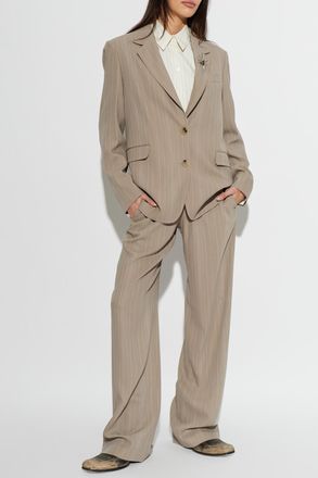 Golden Goose Blazer With A Shimmering Appliqu&eacute;, Womens, Beige