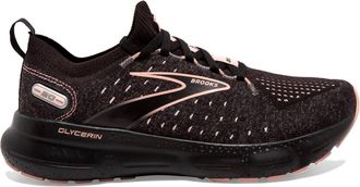 Brooks Womens Glycerin Stealthfit 20 Running Shoes In Black/rose Gold