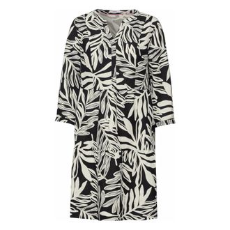 Cecil Dames, Jurken, Veelkleurig, Maat: XS Linnen