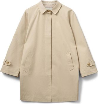 Sofie Schnoor Klassieke Trenchcoat Off White - Dames - Zomerjassen - Wit - M - Katoen - Jassen