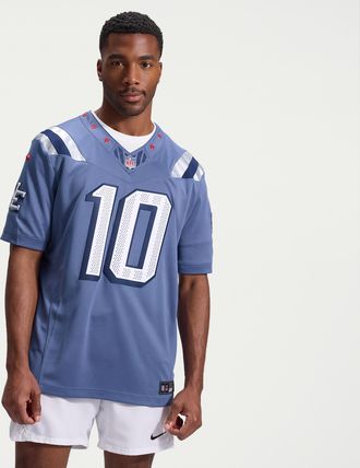 Nike Drake Maye New England Patriots Rivalries Collection Nike Mens Dri-FIT NFL Limited Jersey in Blue | 31NM0G658KF-76D