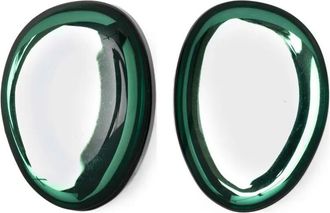Emporio Armani Earrings Oval Shape Forest Green