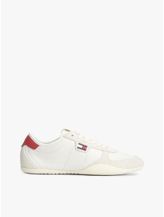 Tommy Hilfiger Womens Tommy Jeans Leather Ballet Sneaker - Red/White/Blue - US 6.5 / EU 37