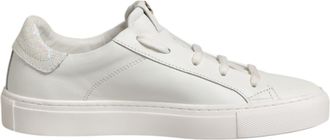 Hide & Jack Leather Low Top Lace Up Sneakers Womens Shoes (Pre-Owned)