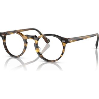 Oliver Peoples 45mm Phantos optical glasses in Tortoise Shell Black at Nordstrom