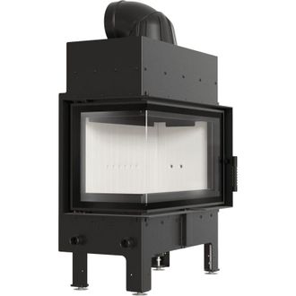 Kratki Kamineinsatz aus Stahl KRATKI FLOKI M links 10 kW &Oslash; 200