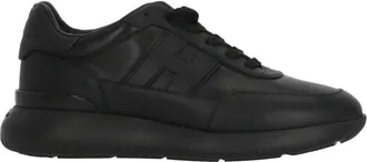 Hogan Black H709 Embossed H Sneakers