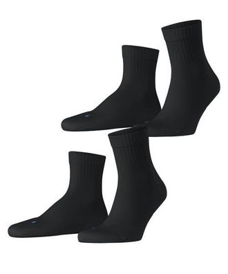 Falke Run Rib Short Socks in Black at Nordstrom, Size X-Small
