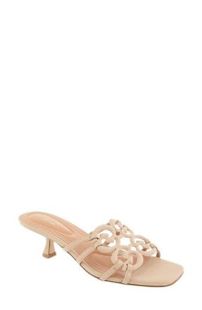 Christian Siriano Ixla Kitten Heel Sandal in Tan at Nordstrom, Size 7.5